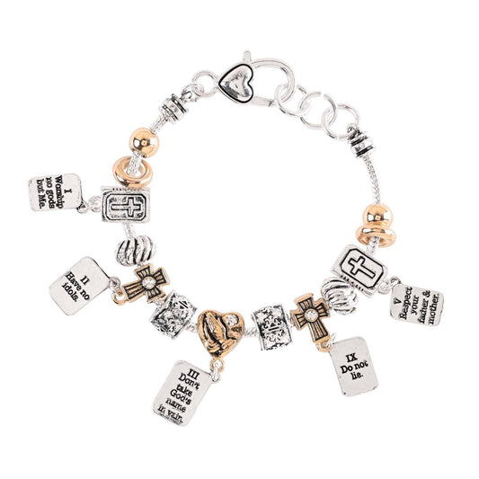 Bracelet 10 Commandments 2Tone