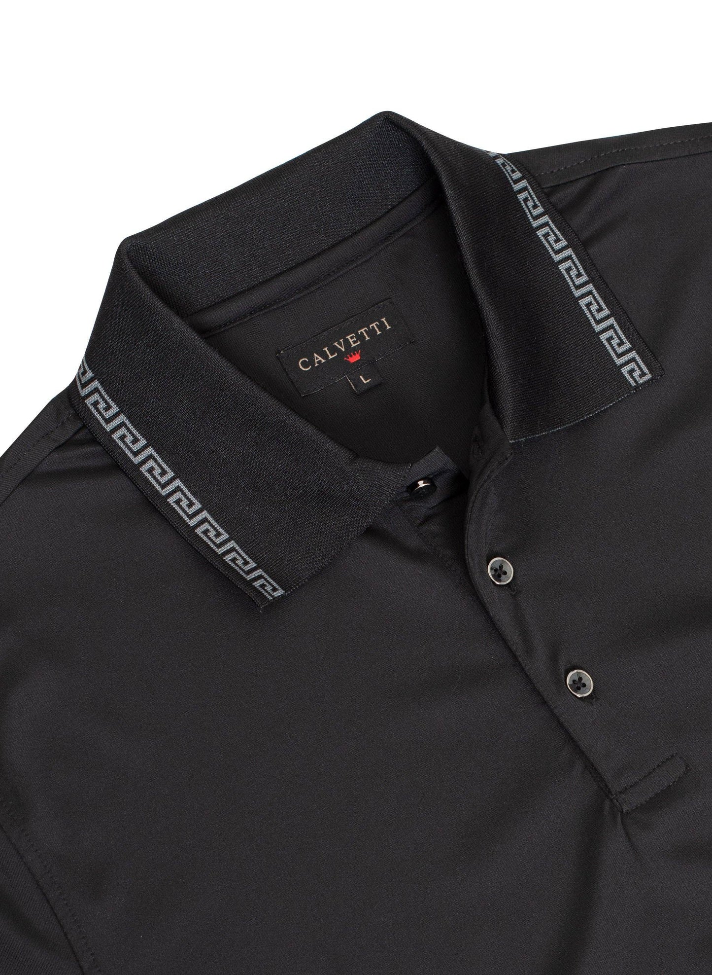 MEN'S COTTON/POLY FANCY POLO SHIRT