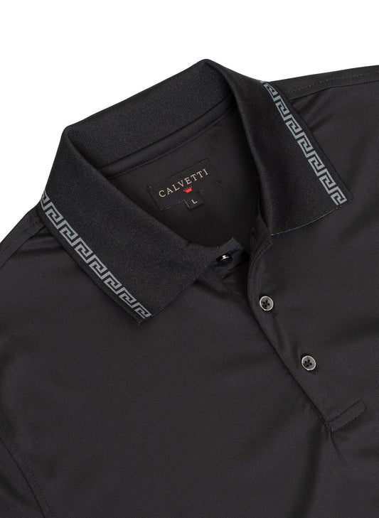 MEN'S COTTON/POLY FANCY POLO SHIRT