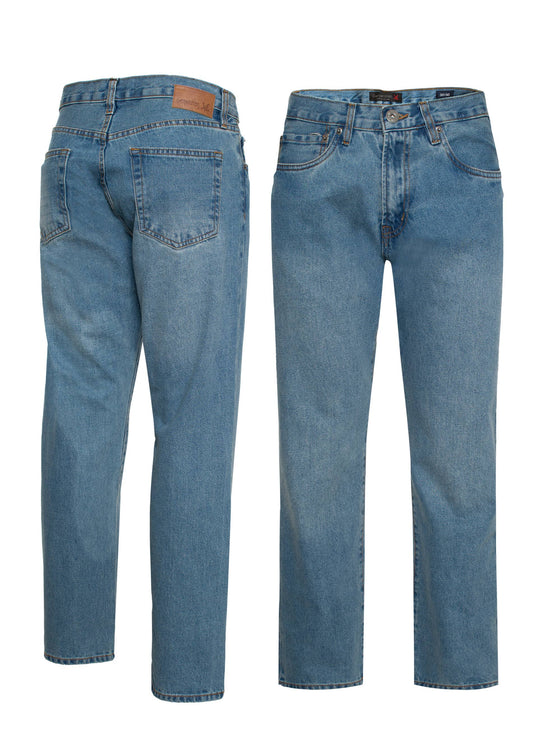 Men's Straight Leg Denim Jeans (HF-5010): TDK / 32