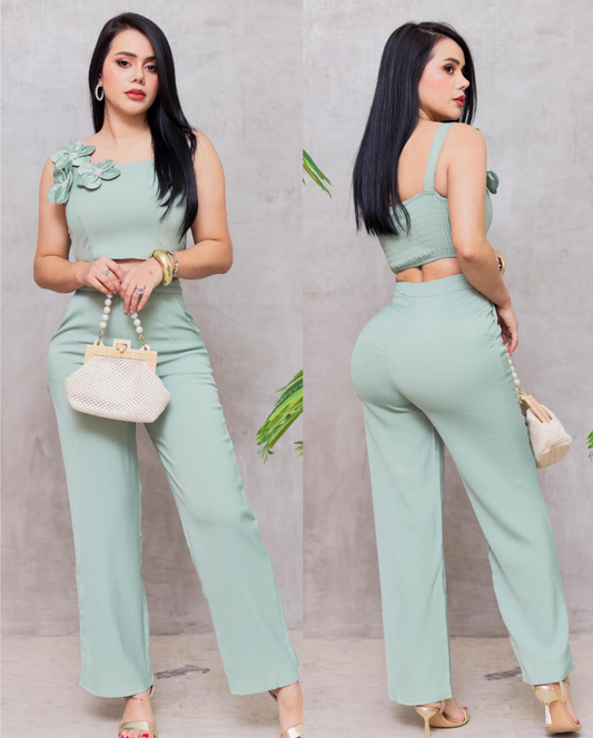 Silva Pant Set - Sage