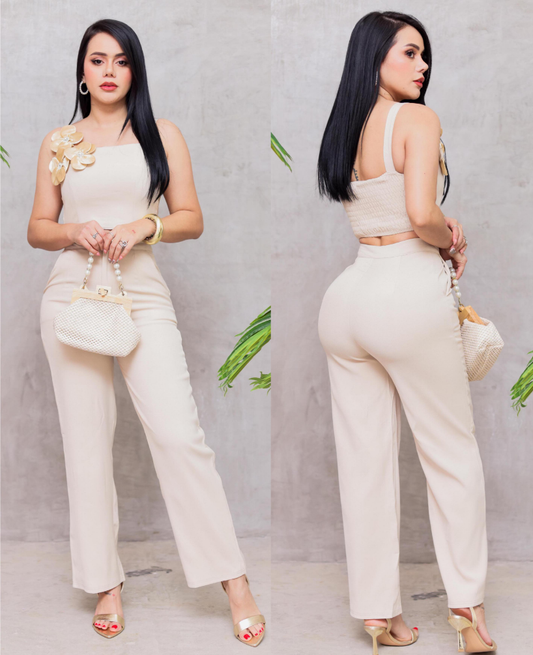 Silva Pant Set - Beige
