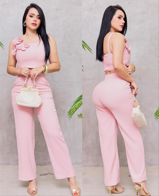 Silva Pant Set - Pink