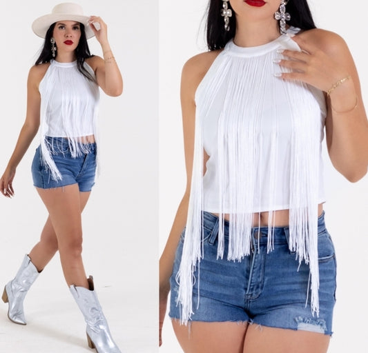 Rodeo Date Top - White
