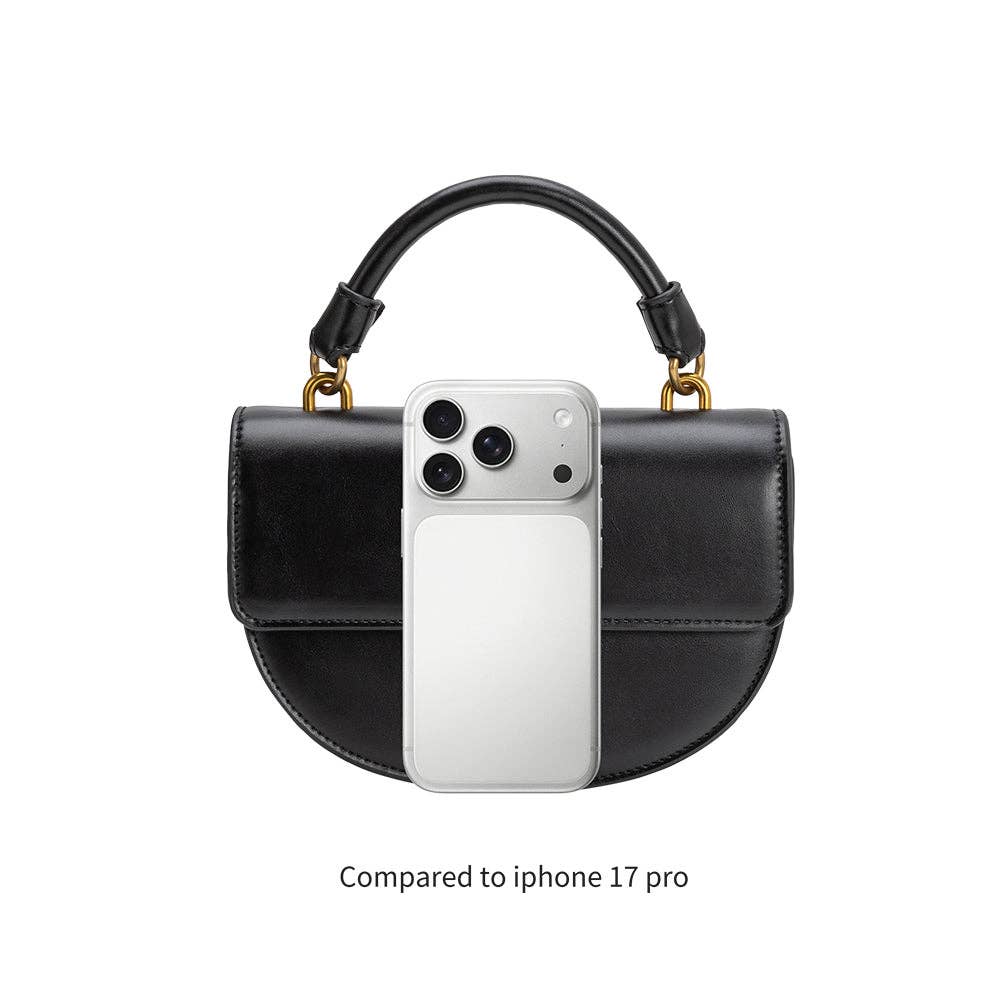 Esther Black Recycled Vegan Crossbody Bag Pre-Order 1/28