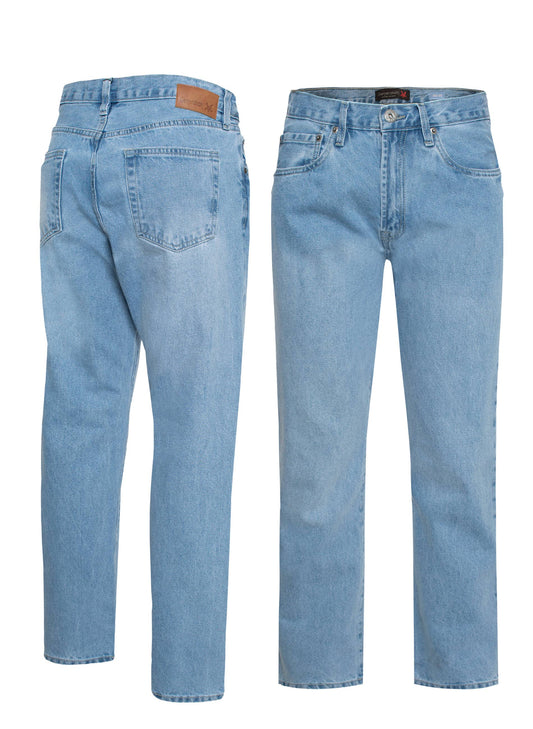 Men's Straight Leg Denim Jeans (HF-5010-LSB): LSB / 32