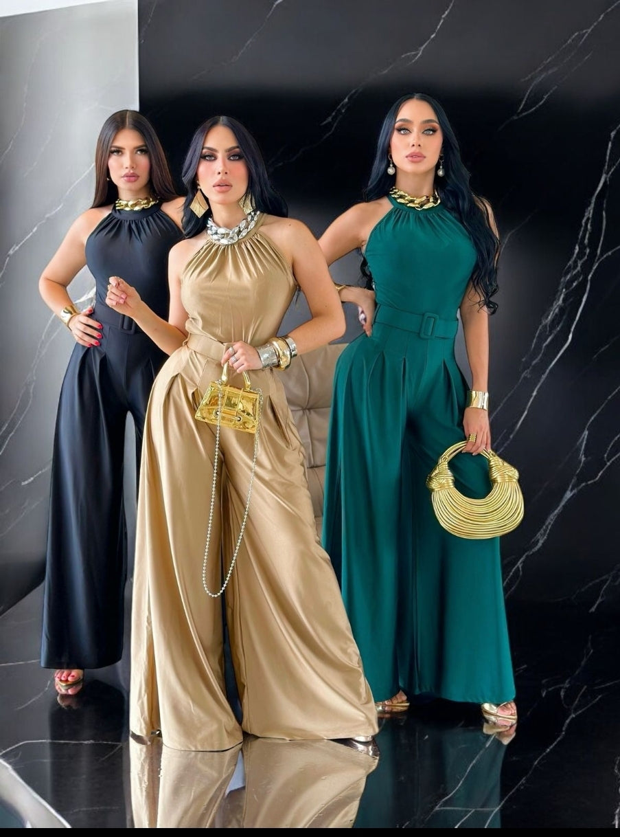 Paris Jumpsuit - Hunter Green