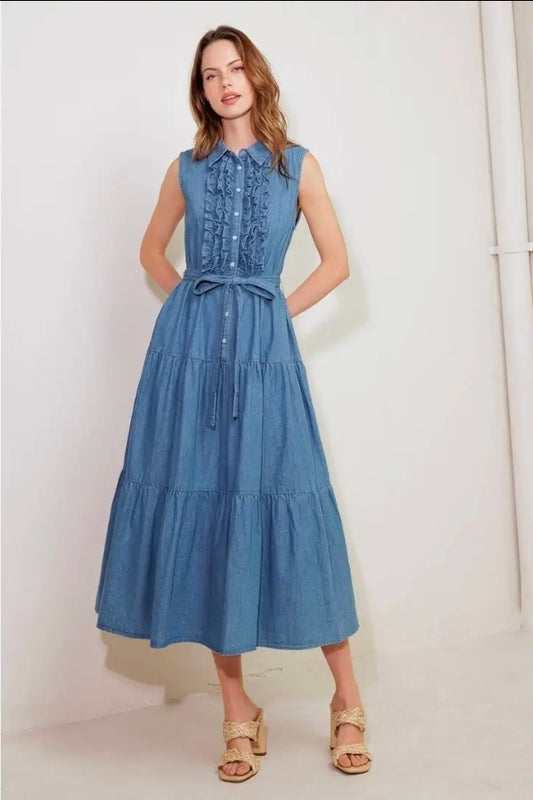 Rosie Denim Midi Dress