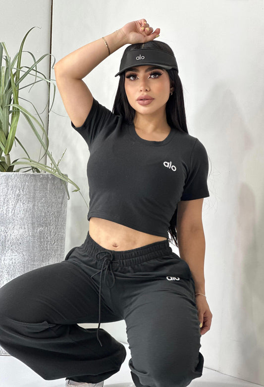 Great Moments Pant Set - Black