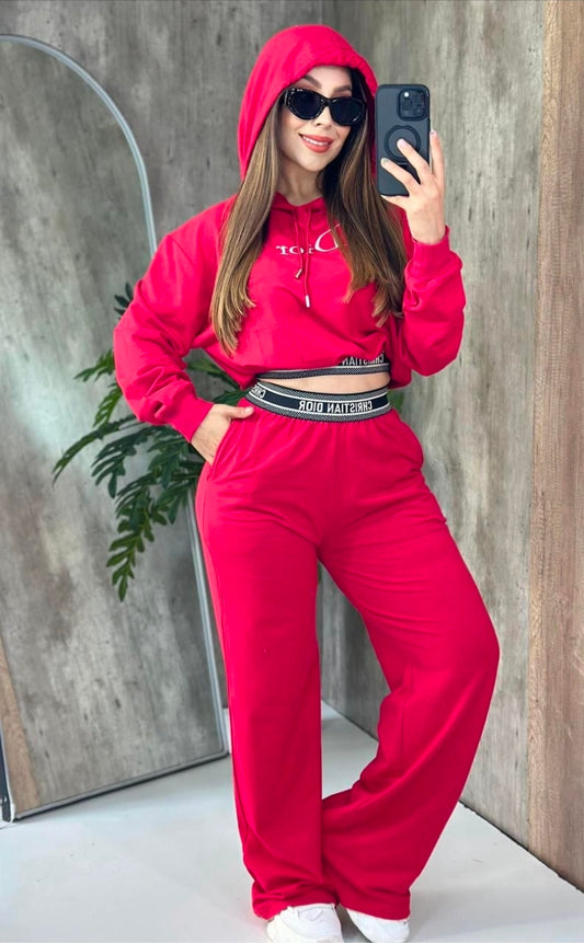 Did it again Pant Set - Red