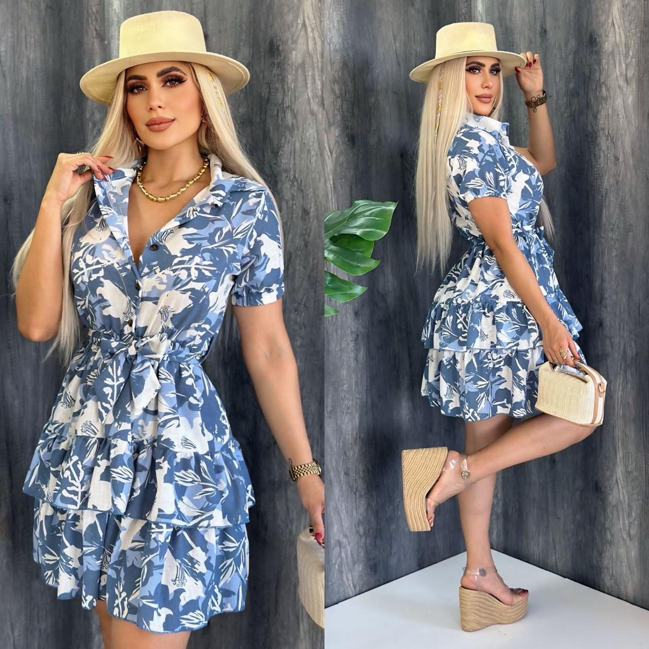 Spring Date Dress - Blue