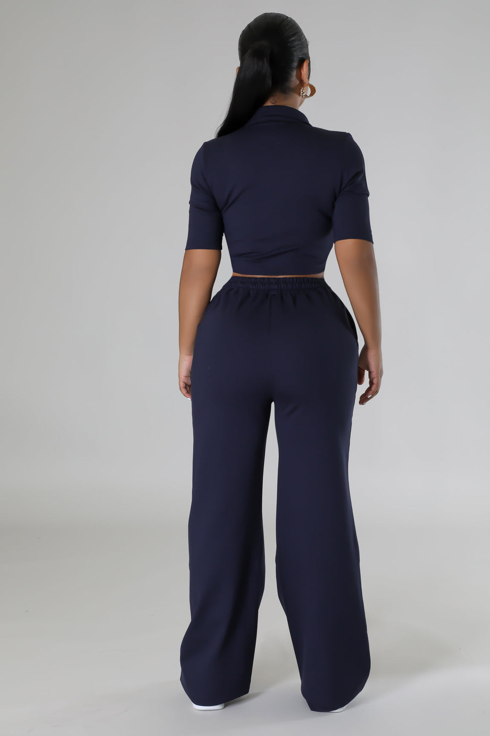 Make It Happen Pant Set - Navy