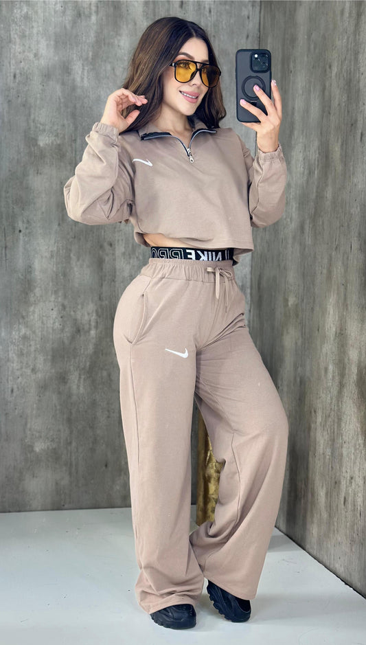 All Week Pant Set - Beige