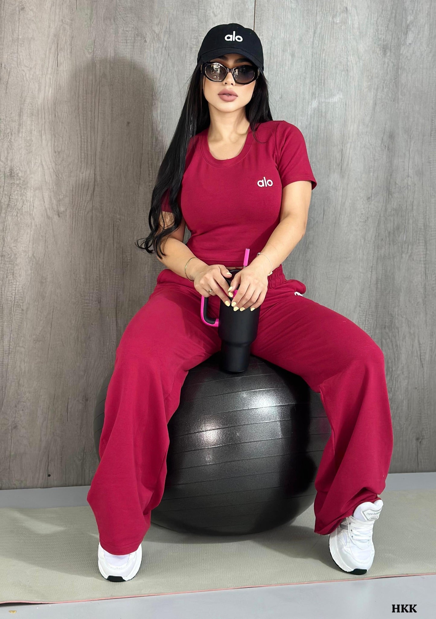 Great Moments Pant Set - Burgundy