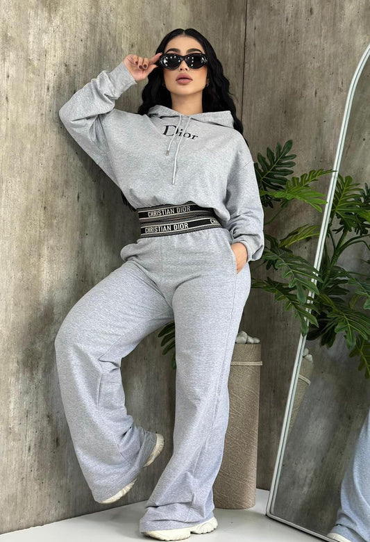 Did it again Pant Set - Gray