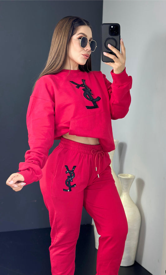 Why Not Pant Set - Red