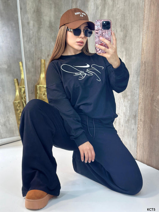 Good Vibes Pant Set - Black