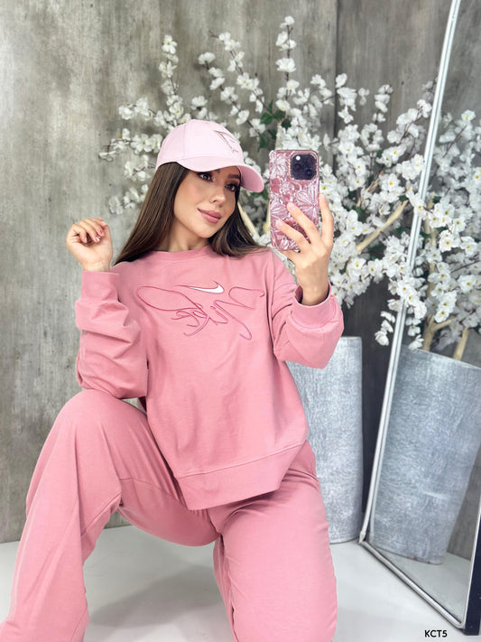 Good Vibes Pant Set - Pink