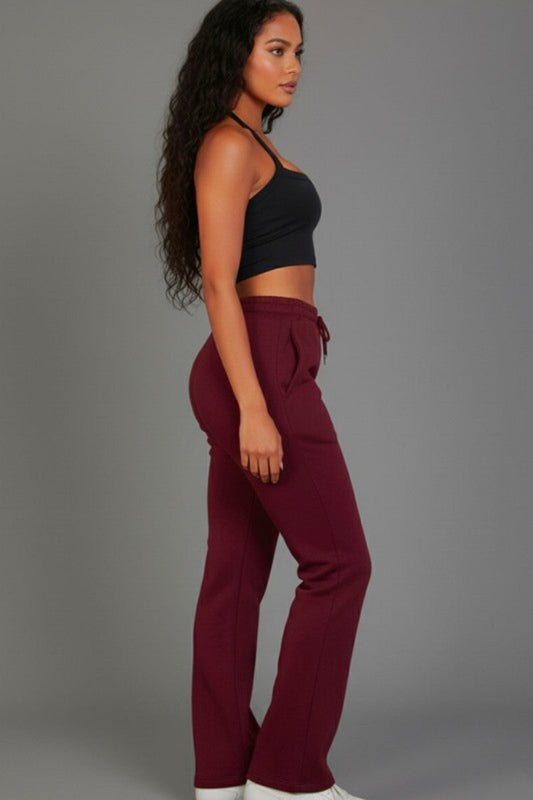 Cozy Days Sweatpants - Burgundy