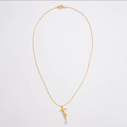 Gold Dipped Faith Necklace