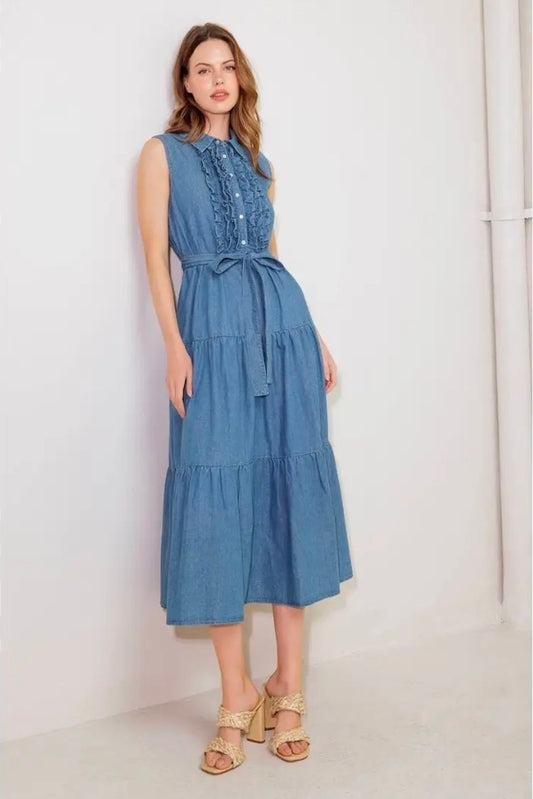 Rosie Denim Midi Dress