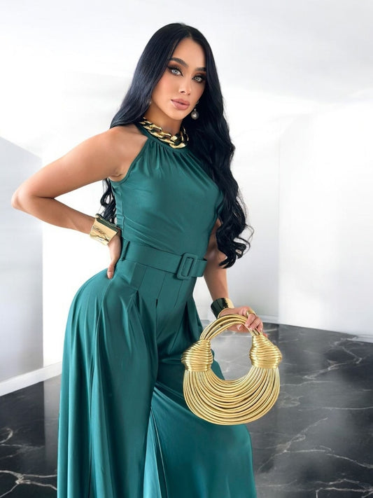 Paris Jumpsuit - Hunter Green