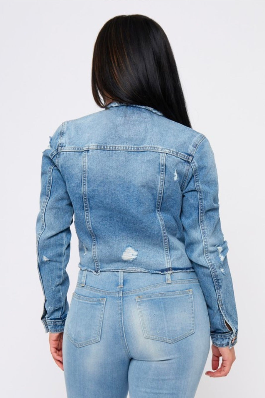 Rose Thorn Denim Jacket