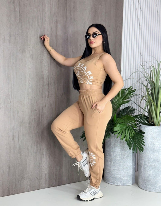 All the way up set - Beige