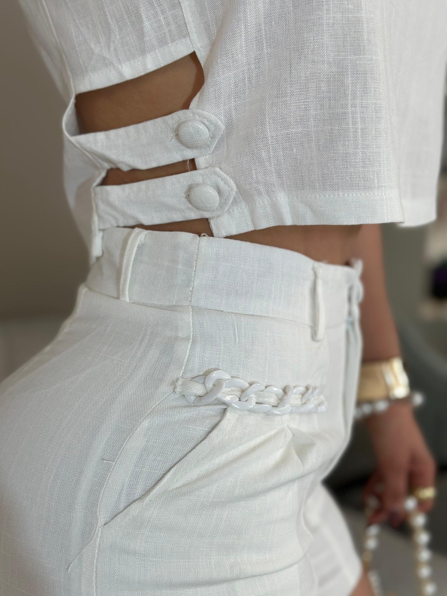 Emma Short Set - Beige