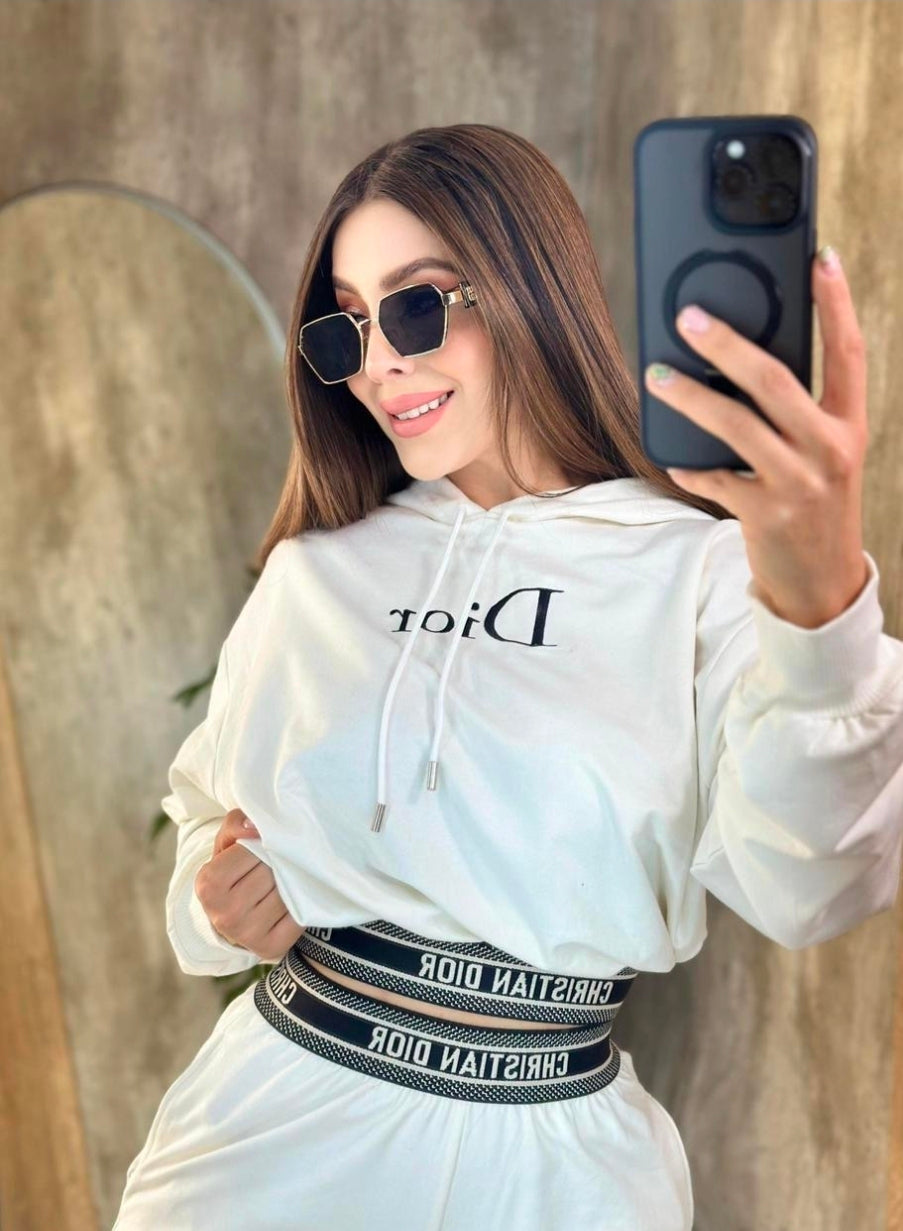 Did it again Pant Set - White