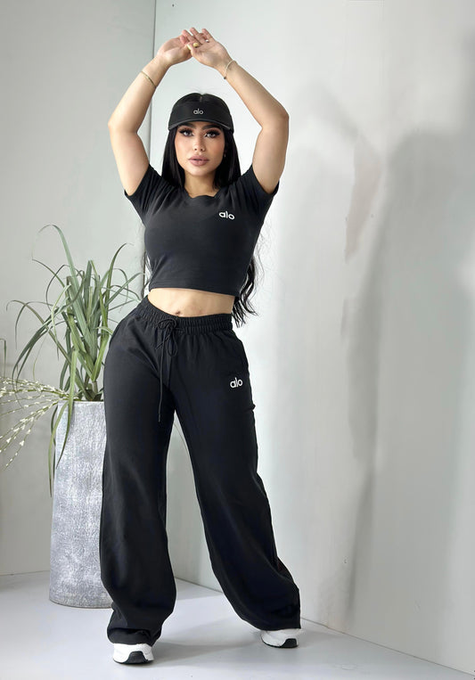 Great Moments Pant Set - Black