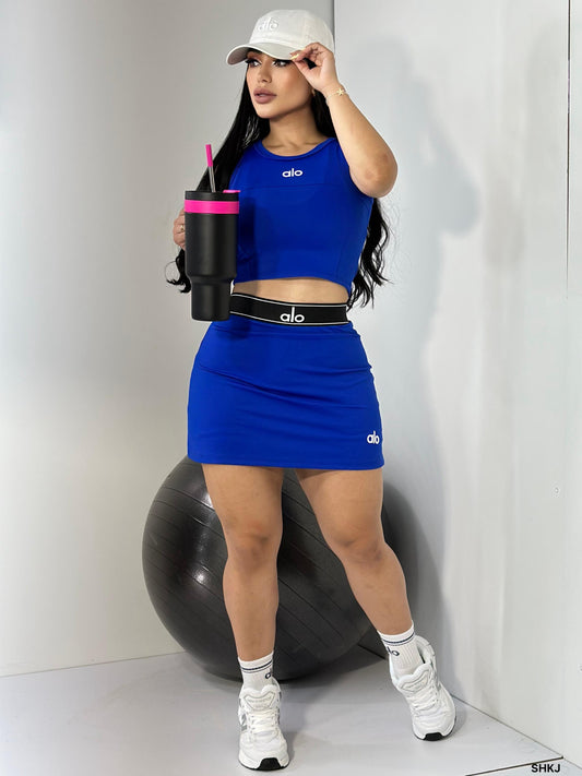 Gym Girl 4 piece set - Blue