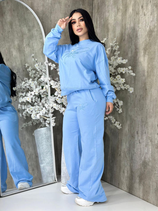 Good Vibes Pant Set - Blue