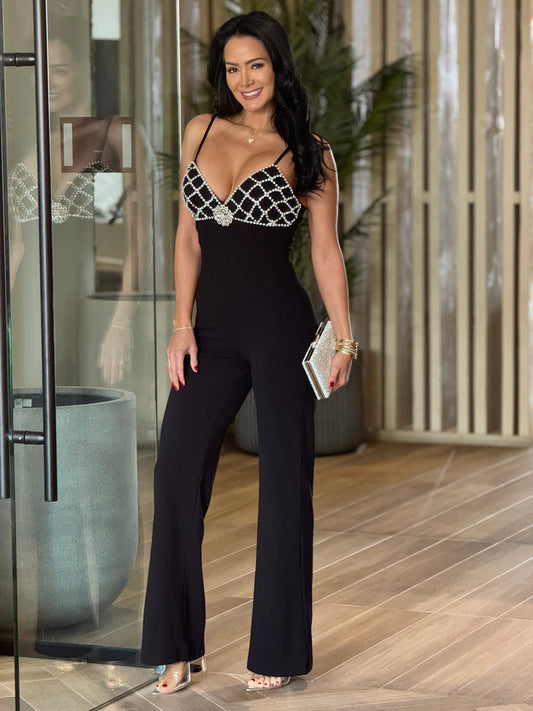 Can't Go Without It Jumpsuit - Black