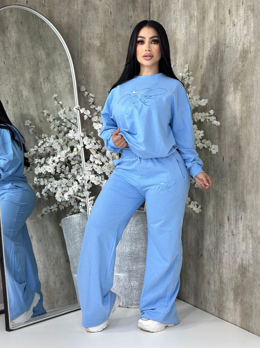 Good Vibes Pant Set - Blue