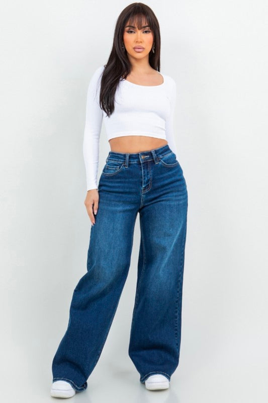 Just Baggy Denim Jeans - Medium Blue