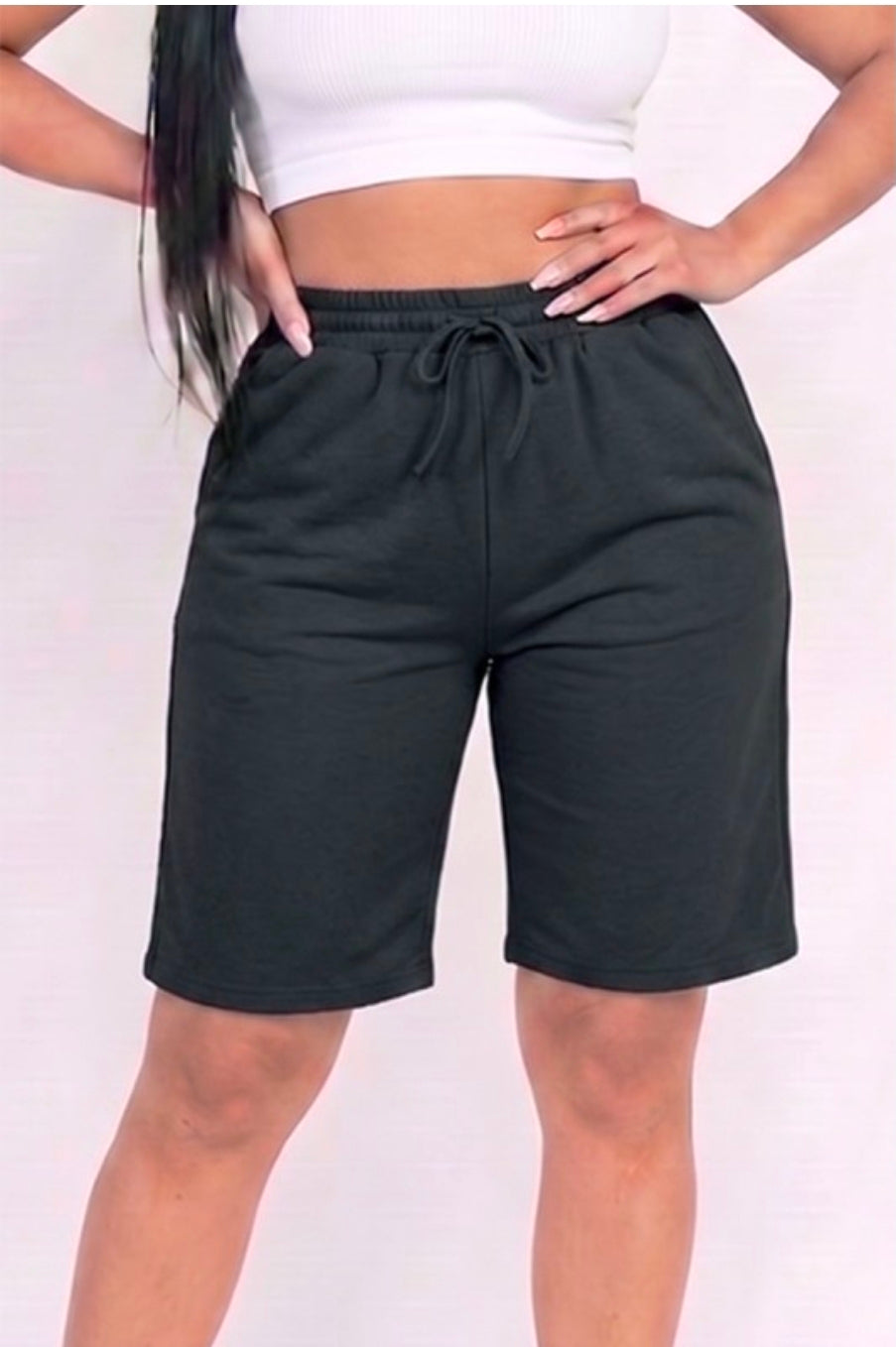 Cozy Movie Nights Shorts - Black