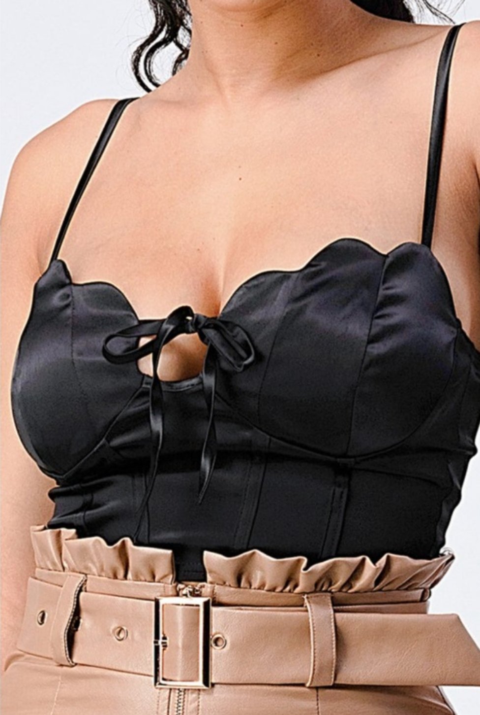 I'm sexy crop top - black