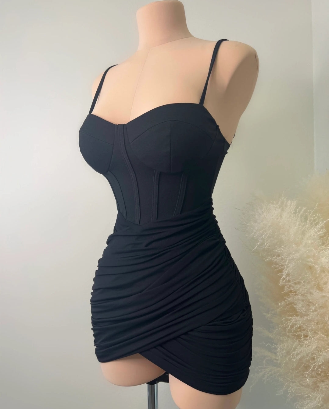Sweet Temptation Mini Dress -Black