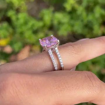 Mindy Pink Cz Ring