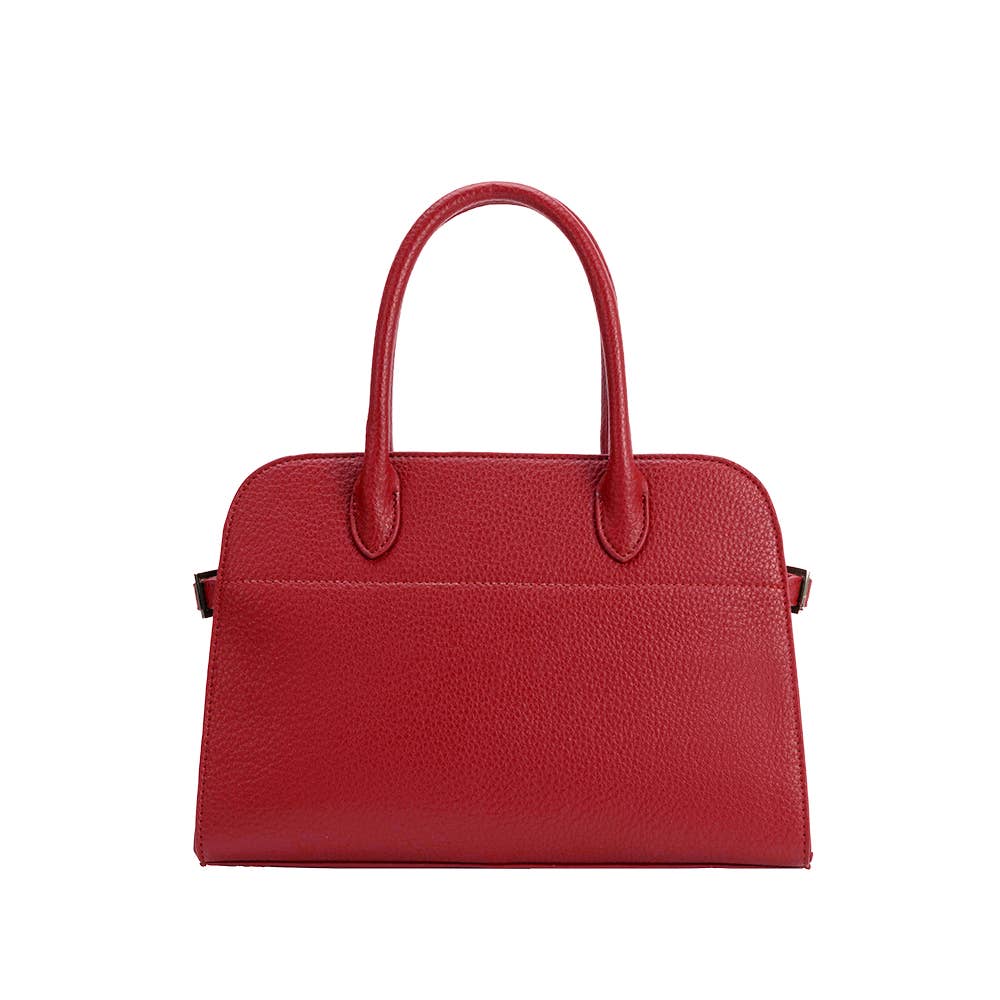 Marlo Red Recycled Vegan Leather Crossbody Bag
