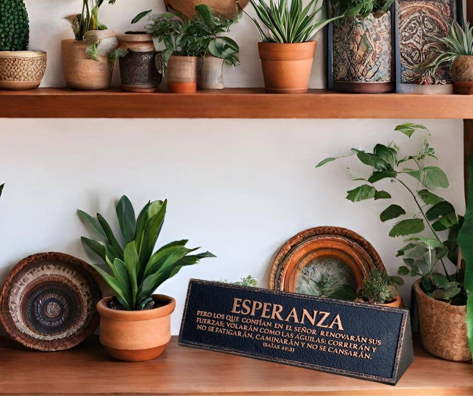 LCP Plaque Spanish Esperanza Isaias 40:31