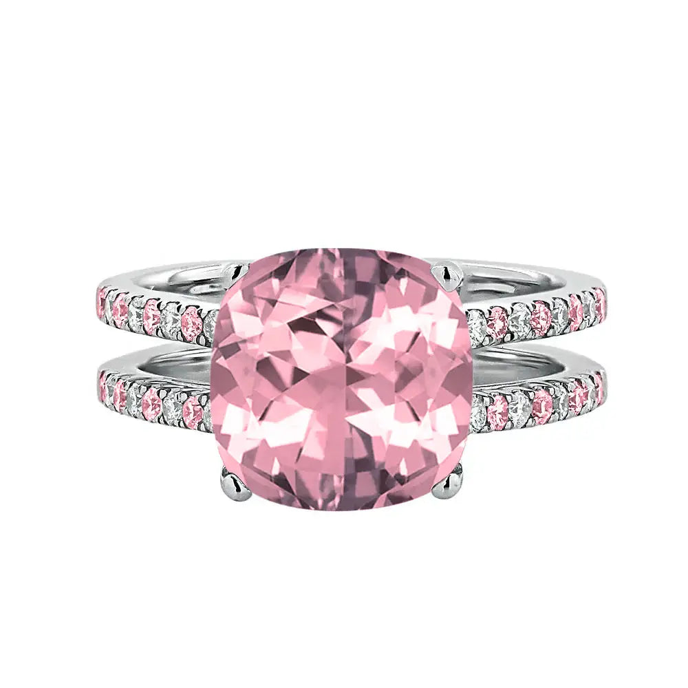 Mindy Pink Cz Ring