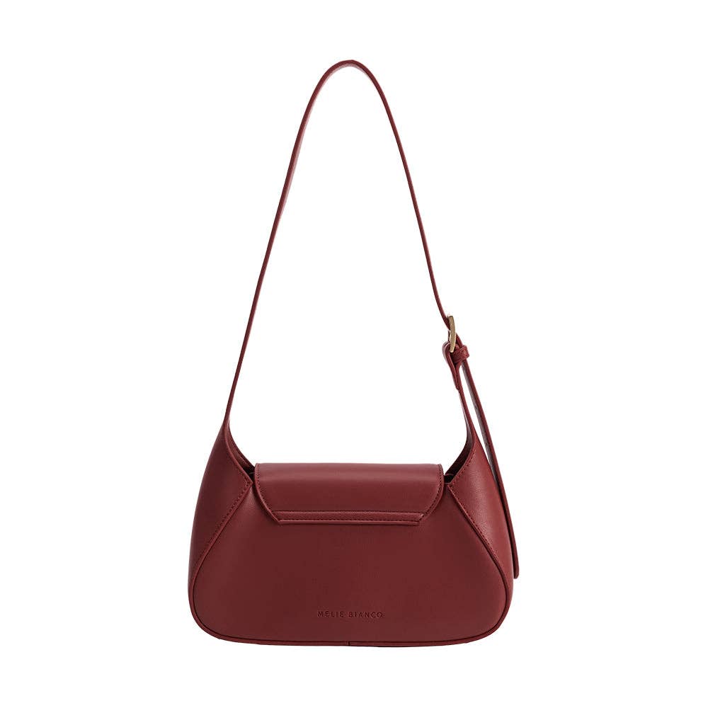Melody Burgundy Recycled Vegan Leather Shoulder Bag