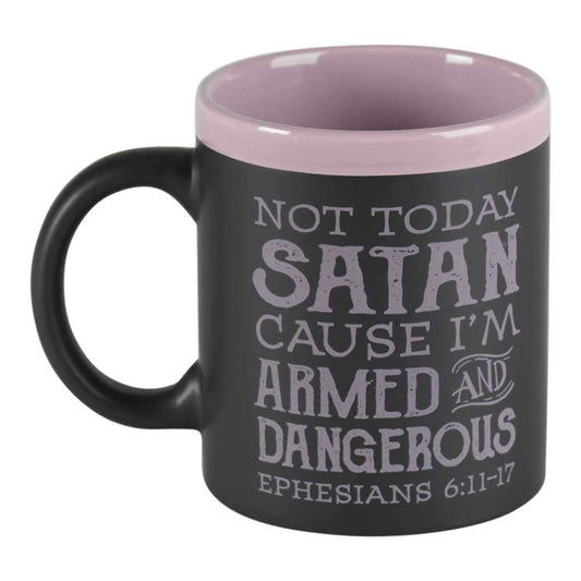 Not Today Satan Stoneware Mug 11 oz