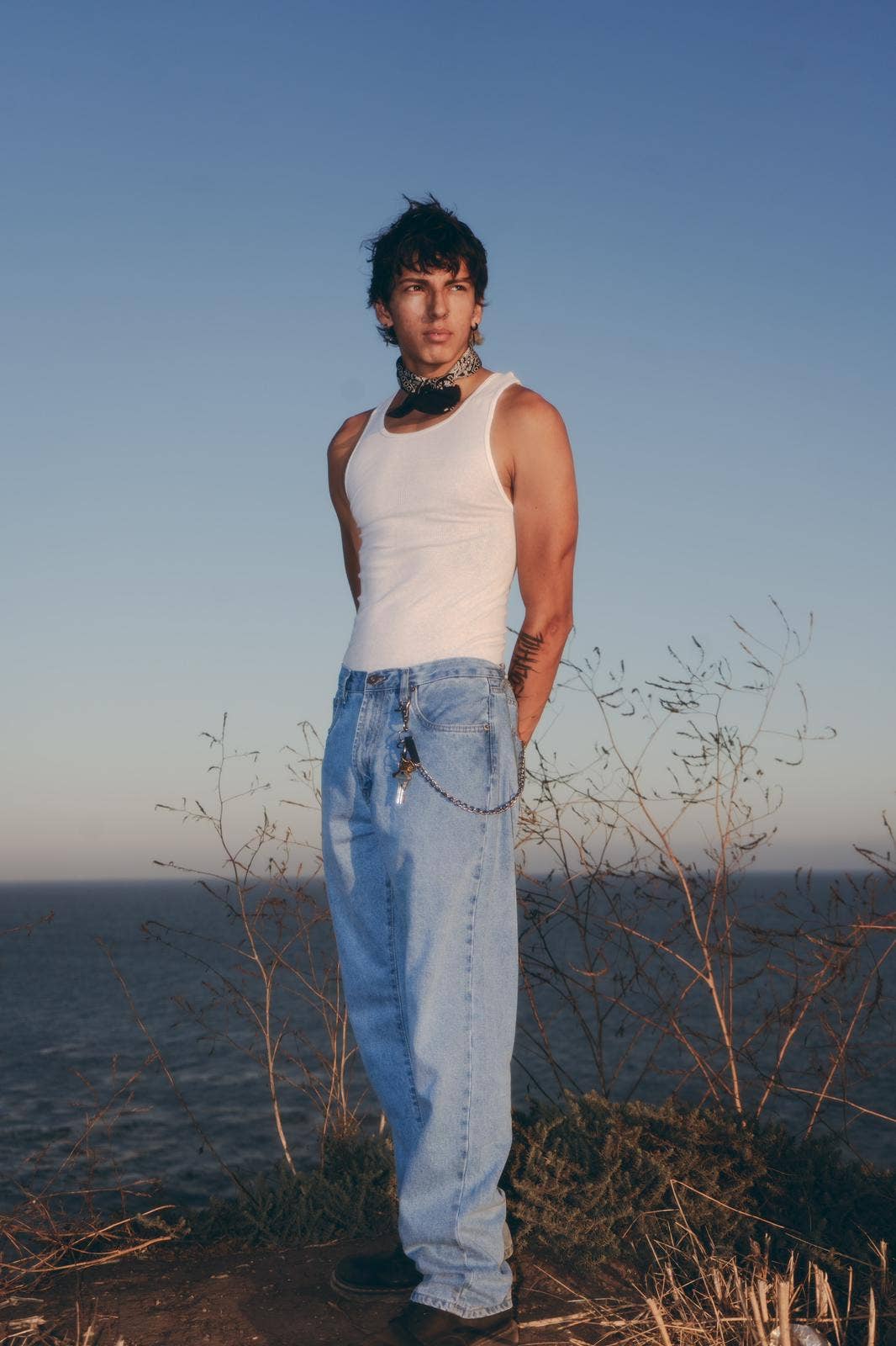 Men's Straight Leg Denim Jeans (HF-5010): LSB / 32