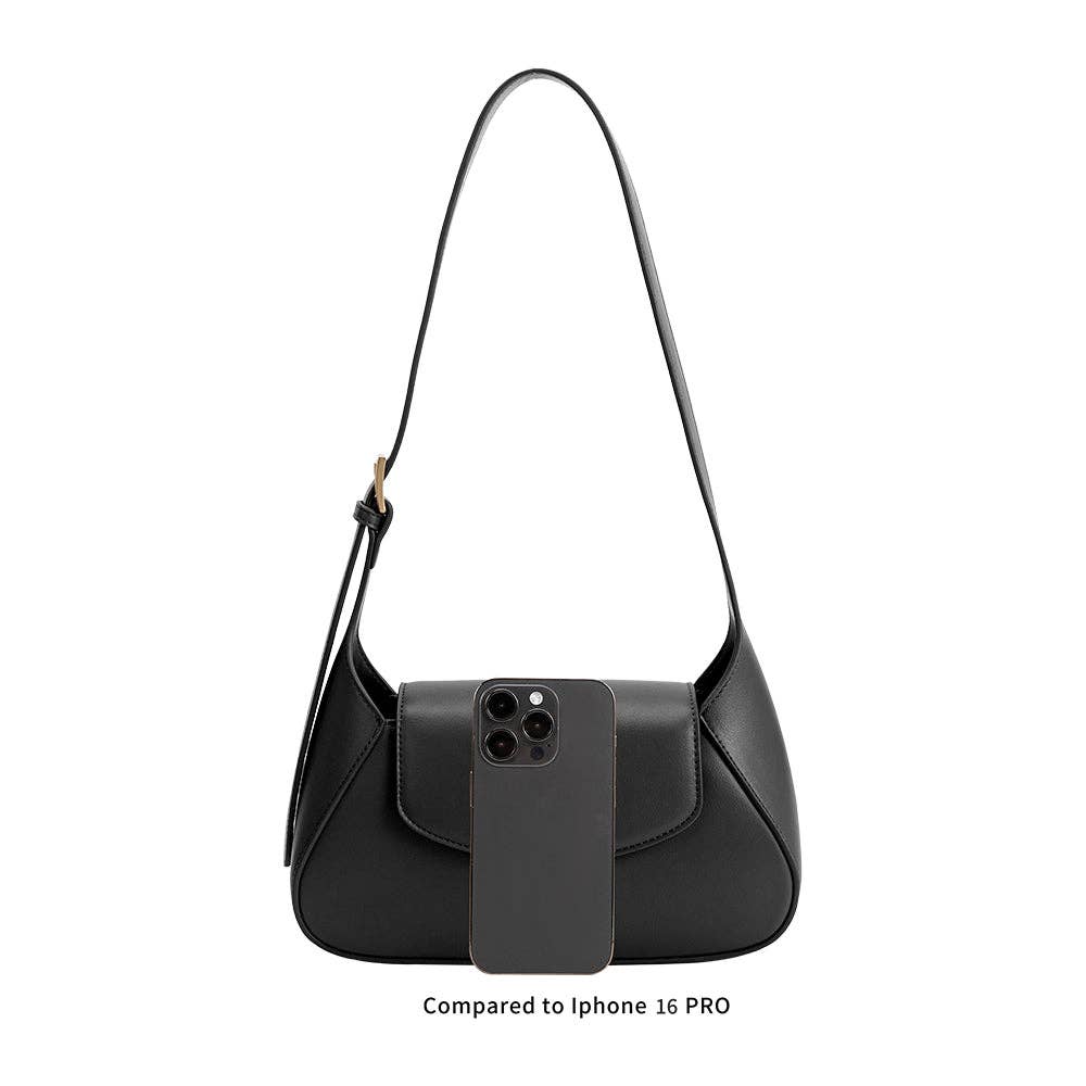 Melody Mocha Recycled Vegan Leather Shoulder Bag