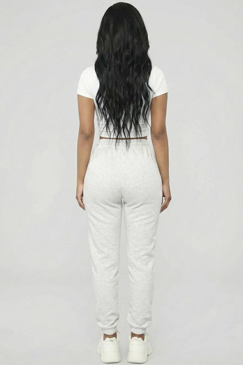Everyday Essential Drawstring Lounge Joggers: Black / M