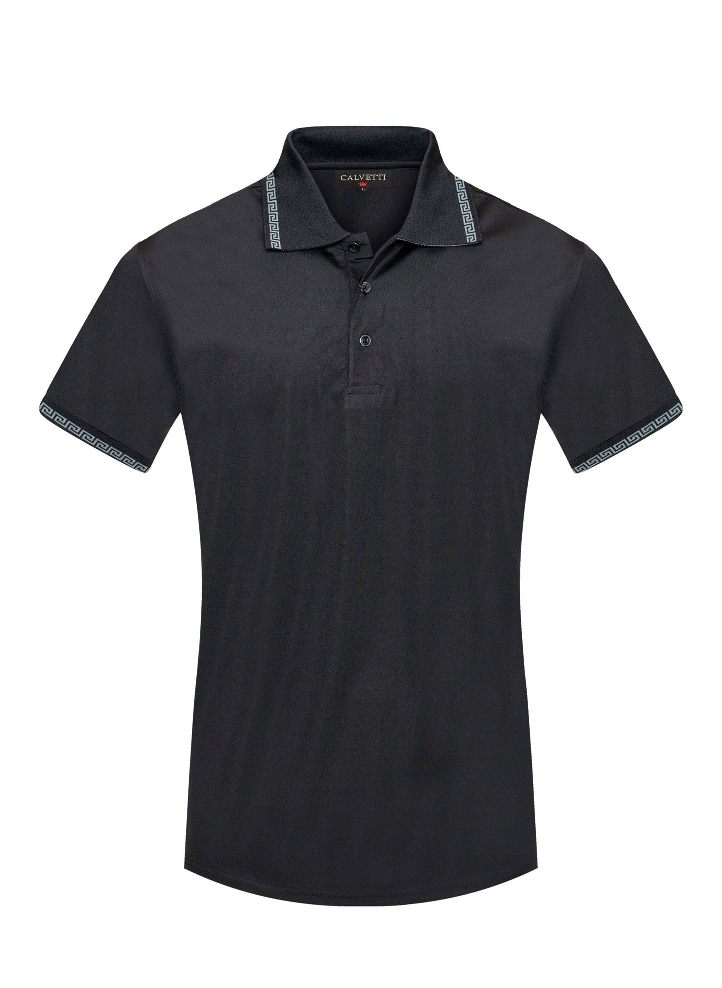 MEN'S COTTON/POLY FANCY POLO SHIRT