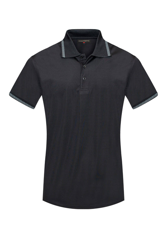 MEN'S COTTON/POLY FANCY POLO SHIRT